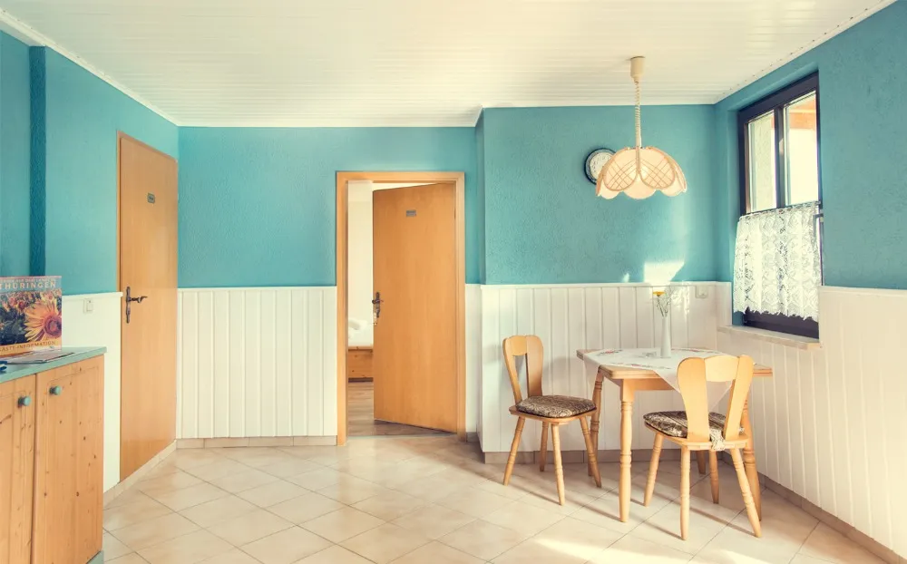 Ferienwohnung Saalfeld im Thüringer Wald mit Blick über Wittmannsgereuth