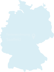map Ferienwohnung Saalfeld